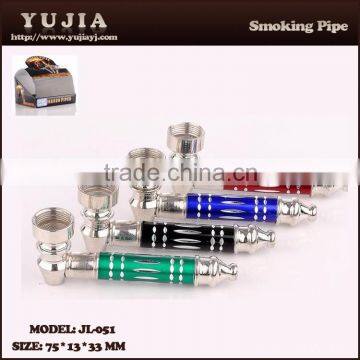 YuJia 2015 newly colorful chillum hot sale smoking pipe with good price good quality JL-051