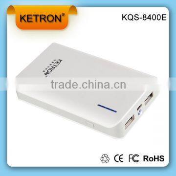 5V/1A 5V/2A 8400mah portable power bank for htc sensation