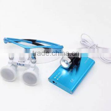 denture magnifying glass with light dental loupes headlight