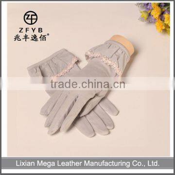 Female summer sun protection UV Cotton gloves