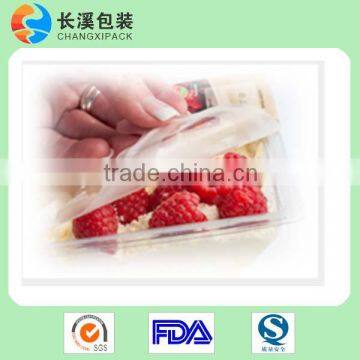 food grade high barrier tray peelable lidding film