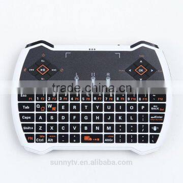 High Quality Rii Mini i9 bluetooth wireless keyboard V6 2.4GHz Mini Wireless Keyboard with Touchpad Fly mouse