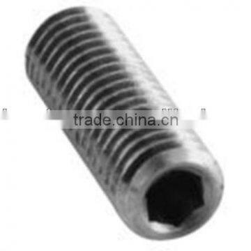 Stainless steel flat point set screw