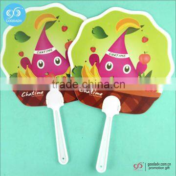 China pp fan suppliers wholesale portable plastic fan custom printed hand fan