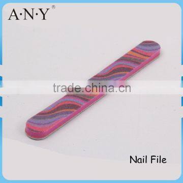 Professional Customized Design Shinning and Polishing Red Sponge Nail File Printing Logo