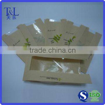 Packaging bread and toast food grade printing kraft paper bag with clear window                        
                                                Quality Choice
