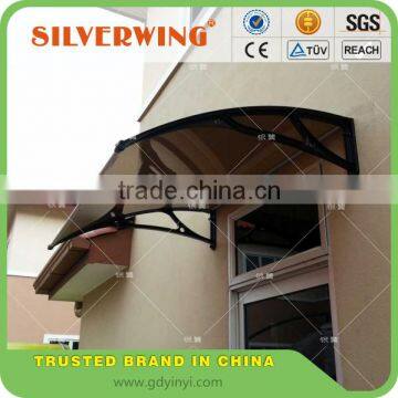 Durable aluminum awning roof bracket rain protection for windows