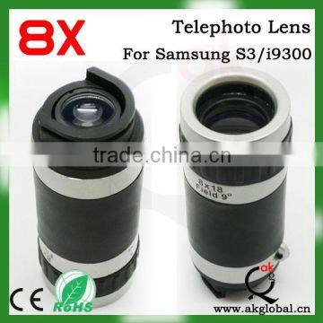 Newest arrival 8X Telephoto Zoom Lens for Samsung galaxy S3 i9300