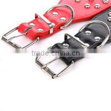 6-8 Inch Fashion Neck Adjustable Unique Spiked Studded Leather Dog Collar photo-2