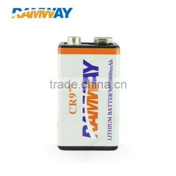 CR9V battery,9V LiMnO2 battery,9V lithium battery from Ramway