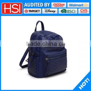 top quality BSCI audited factory genuine leather backpack