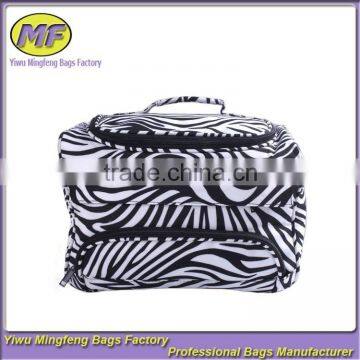 Zebra Design Canvas Handle Stylish Hair Tool Bag GJB048