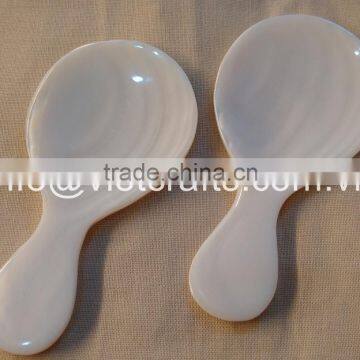 Tea caddy spoon, mother of pearl spoon, egg spoon, caviar spoon