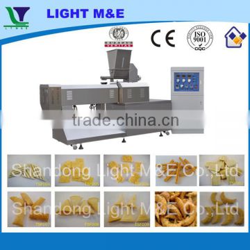 Automatic Extruded Fried Bugles Wheat Flour Snacks Extruder