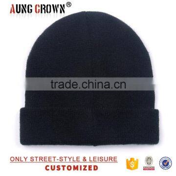 100% Custom Acrylic Fashion Beanie Embroidery Logo photo-3