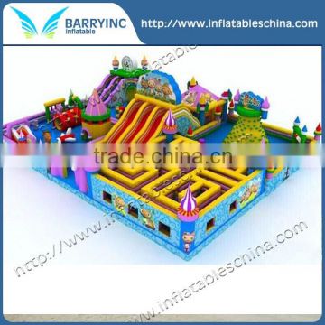 Hot sale kids outdoor mobile inflatable amusement park