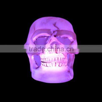 LED skull light Creative Flashing light colorful plastic lamp for holiday