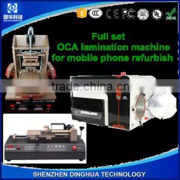 DING HUA newest design full set mobile phone/ cell phone LCD screen repair refurbish machine