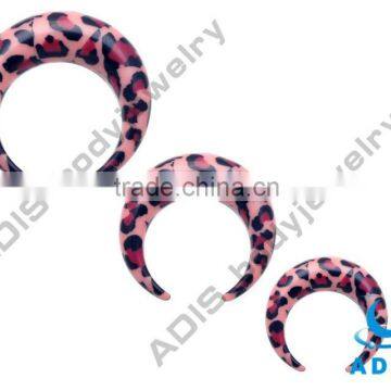 acrylic ear piercing crescent ,wholesale body jewelry factory