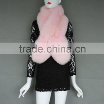 Factory direct wholesale natural Fox Fur Hood Trimming/ fur stripe/fur collar