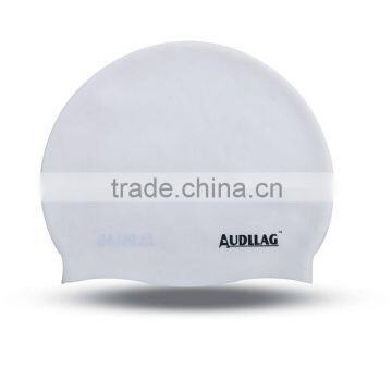 Cheap White Customer Printing Logo Swimming Hat