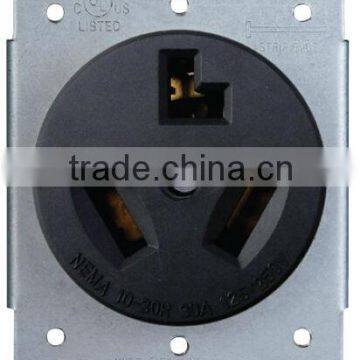 12/250V AC 30A flush mount receptacle