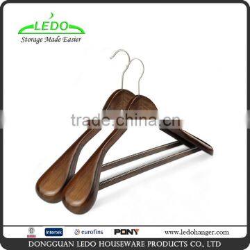 Wholesale Extra-wide Shoulder Antique Wooden Suit Coat Hanger