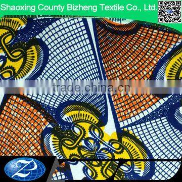 100% cotton african wax print style for garment manufacturer