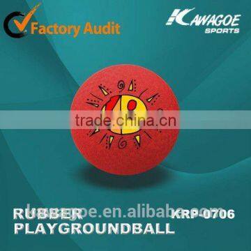 Promotional rubber playground ball