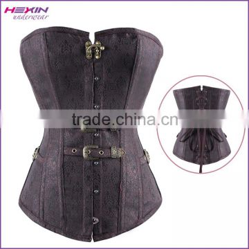 2016 Newly Hot Selling Dark Brown Shoe Tie Back Orthopedic Corset