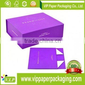 2016 NEW CUSTOM LOGO PRINT FOLDABLE PAPER BOX FOR WHOLESALE