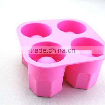 100% food grade manufacture wholesale Hot sell party ice cup mold silicon ice tray