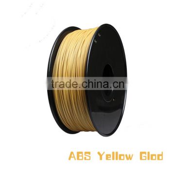 3D Printer ABS filament 1.75mm/3.0mm Yellow Glod