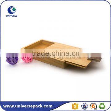 Slide design wood gift packaging boxes with silk printing logo                        
                                                                                Supplier's Choice