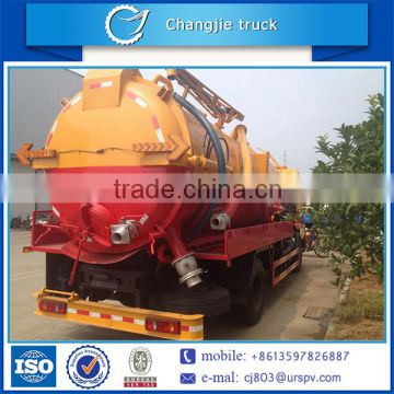 Cheap price good quality dongfeng tianjin 10m3 vacuum sewage suction tank truck