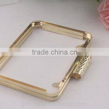 Shiny Light Gold Box Purse Frame ,bag Clutch Frame With Shells photo-4