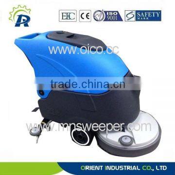 Government high efficient hand push battery use floor scrubber with Germany technology imported