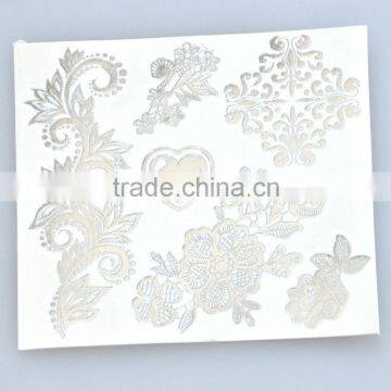 Wholesale Shiny Foil Temporary Tattoos Flash Gold Body Art Tattoos Water Transfer Fake Jewelry Tattoos Factory photo-5