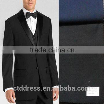 AC Style!!! Three piece (Jacket+pants +vest ) Black Modern Fit Tuxedo Suits
