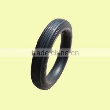 6x1inch semi pneumatic rubber tire with rib tread