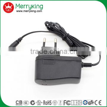 Factory price 18W switching power supply EU plug CE/GS/CB 12V1A ac dc adapter free samples