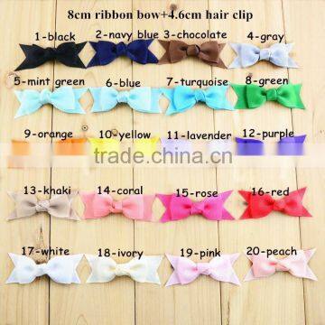 20 style pretty hair accessories, fashion ribbon bow tie hair clips, ribbon bow hairpin flower