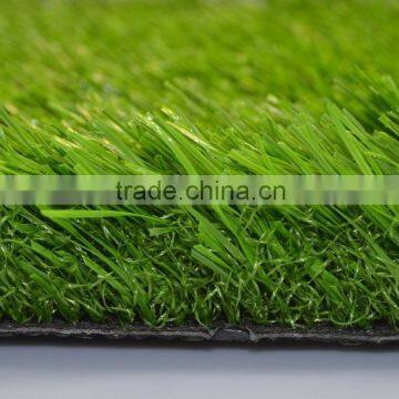 Three colors stem shape artificial grass for football field with curled yarn