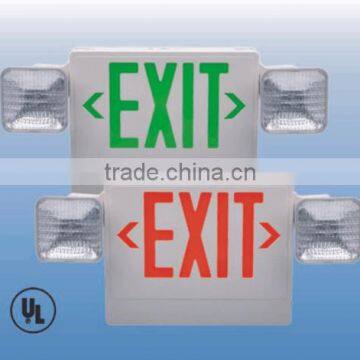 Exit/Emergency Light Combination with UL Approval