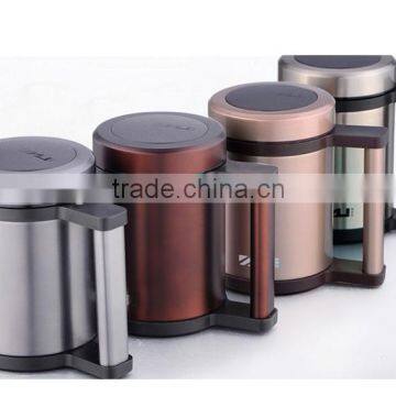 480ml high grade stainless steel 18/8 vacuum flask with handle