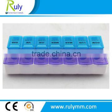 Promotional Colorful High Quality 14 Compartment Pill Box photo-2