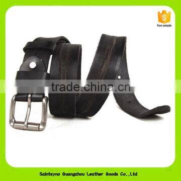 China Leather Factory Luxury Cross Pattern Leather Belt Men 16234 photo-4