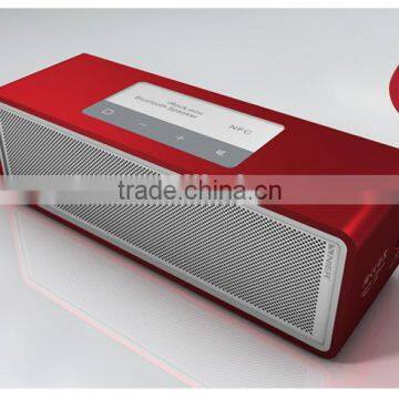 High-end new design Aluminum surface 15w portable hifi bass vibration speaker for video games