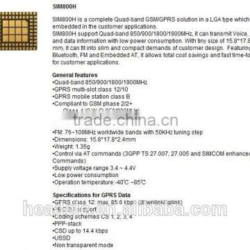 Wirelless Module GSM GPRS Module SIMCOM SIM800H
