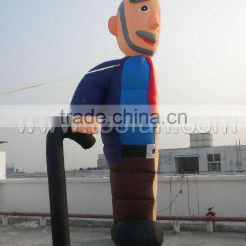 Inflatable Holland Cartoon Balloon,Inflatable Abraham with stick F8009